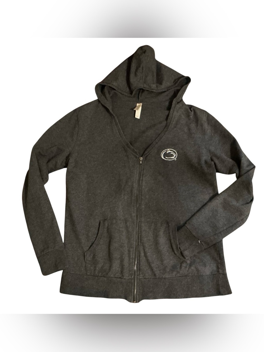 Ouray Penn State Nittany Lions Gray Full Zip Hoodie XL V Neck Sweatshirt NCAA